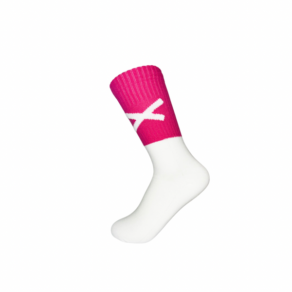 Action X Gaelic Games Sock (Pink & White)