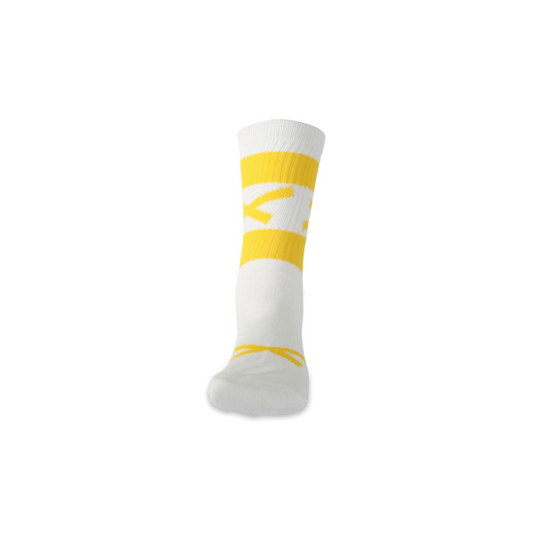 GAA Hoop Sock- Half Sock (Yellow & White)